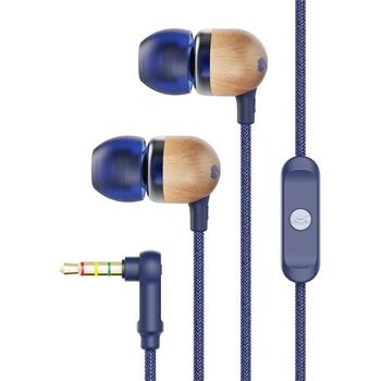 Marley наушники EM-JE041-DNB, 9.2mm, 3.5mm, 0.014kg, микрофон с 1 кнопкой, шумоподавление, 2 размера силиконовых насадок (EM-JE041-DNB)