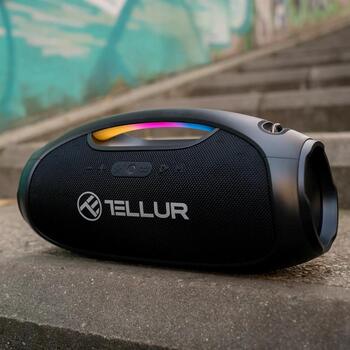 Tellur Bluetooth колонка Obia Pro TLL161241, 60W RMS, BT 5.3, 15m, IPX6, 12ч воспроизведения, RGB свет (TLL161241)