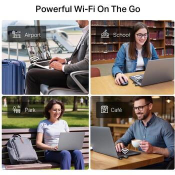 TP-Link BE6500 тридиапазонный Wi-Fi 7 мини беспроводной USB адаптер Archer TBE400U, 2.4 GHz, 5 GHz, 6 GHz, 802.11ax, 2882 Mbps (Archer TBE400U)
