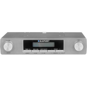 Blaupunkt Кухонное радио KR12SL, 2x0.8W, 20 станций, LCD, будильник, FM, таймер, серебристый цвет. (KR12SL)
