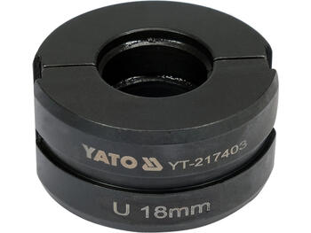 Yato сменные матрицы YT-217403, 18мм, тип U, сталь 40Cr, для труб PEX-Al-PEX и PE-RT/Al/PE-RT (YT-217403)
