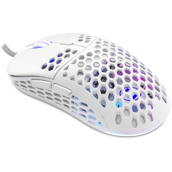 eShark NAGINATA ESL-M4 NAGINATA-W, 16 000 DPI, 1000Hz, 50G, 6 кнопок, RGB, 1,8м USB, Тефлон (NAGINATA-W)