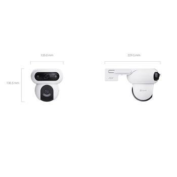 Ezviz HB90/SP WIFI Outdoor IP65 Dual lens 4MP+4MP Smart Pan & Tilt Battery Camera MicroSD / Night vision White (CS-HB90/SP)