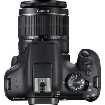 Canon комплект зеркальной камеры 2000D 2728C003, 24.1 МП, ISO 12800, 3.0