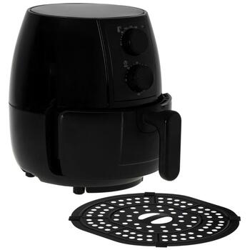 Adler karstā gaisa friteris AD 6312, 1600 W, 2.5 L, konvekcija, melns, automātiskā izslēgšanās, noņemams konteiners (AD 6312)