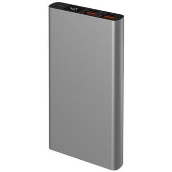 Navitel Lādētājs-akumulators PWR10 AL Silver, 10000mAh 3.7V 37Wh, 22,5W, USB-C 5V 2,6A, 9V 2A, 12V 1,5A, Mikro USB 5V 2A, 9V 2A (PWR10 AL Silver)