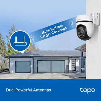 TP-Link Tapo C520WS камера безопасности, 2K QHD 2560x1440, 360° обзор, IP66, ночное видение, AI детекция, Wi-Fi (TAPOC520WS)