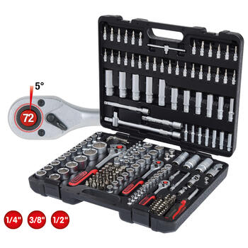 KS TOOLS instrumentu komplekts 1/4+3/8+1/2