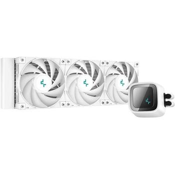 Deepcool CPU šķidrais dzesētājs LS720 A-RGB R-LS720-WHAMNT-G-1, 360mm, 85.85 CFM, 3 ventilatori, PWM atbalsts (R-LS720-WHAMNT-G-1)
