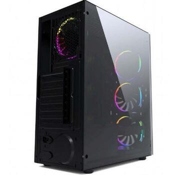 Gembird Midi Tower Корпус CCC-FC-1500RGB, 12см вентилятор, черный, 7 отсеков для дисков, 2xUSB 3.0, 2xUSB 2.0, 1x для наушников (CCC-FC-1500RGB)