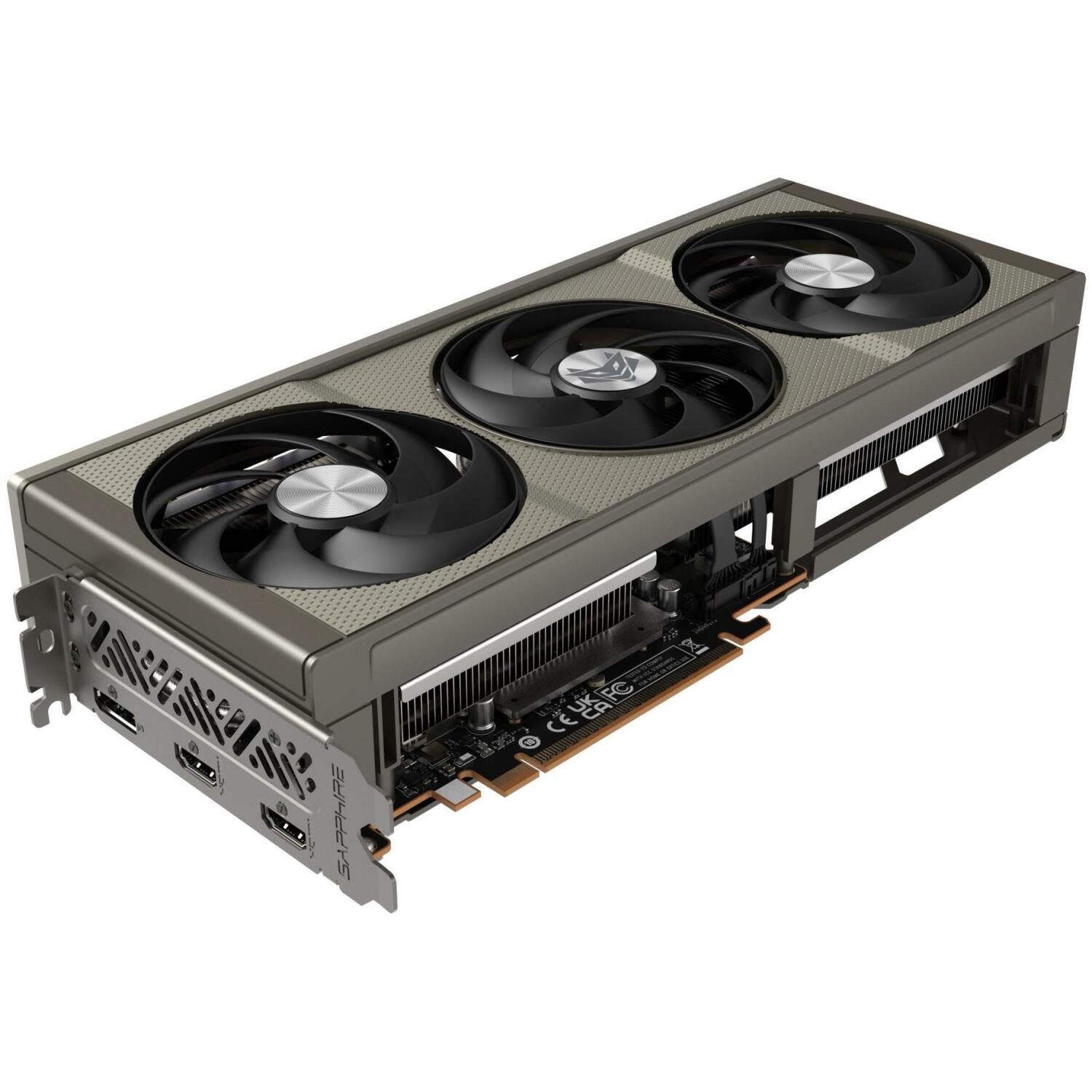 Sapphire Видеокарта 11350-01-20G 16GB GDDR6, PCIe x16 5.0, 7680x4320, 3 вентилятора, AMD FreeSync (11350-01-20G)