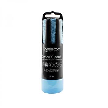 Sbox CS-5005B ekrānu tīrīšanas aerosols, 150ml, zils, antistatisks, bez alkohola, bioloģiski noārdāms, nedegošs (CS-5005B)