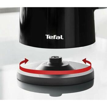 Tefal чайник KO8518, 1800 Вт, 1.7 л, пластик, 360° поворотная база, черный (KO8518)