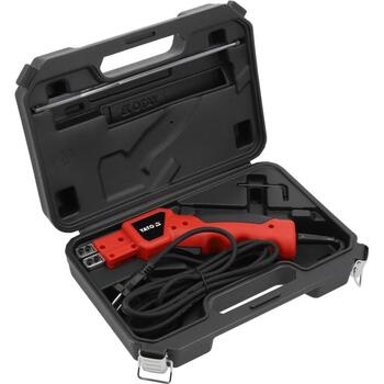Yato EPS термонож YT-82191, 150W, 230V AC, 50Hz, 500°C, 150мм, 200мм, класс II, IPX0, LED индикаторы, выключатель, сменные лезвия (YT-82191)