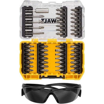 Dewalt Набор бит DT70703-QZ, 47 шт, PH1, PH2, PH3, PZ1, PZ2, PZ3, SL6, T10, T15, T20, T25, T30, T40, сталь, серебристый, с очками (DT70703-QZ)