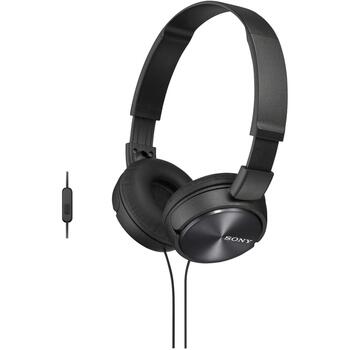 Sony Складные наушники MDR-ZX310 MDRZX310B.AE, 1.2m, 24Ω, 98dB, On-Ear, Черный (MDRZX310B.AE)