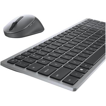 Dell Klaviatūra un pele KM7120W, bezvadu, Bluetooth 5.0, 7 taustiņi, QWERTY, krievu, Titan pelēka (580-AIWS)