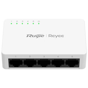 Ruijie Reyee RG-ES05F | 5-портовый 10/100 Mbps Неуправляемый Коммутатор — Белый Корпус (RG-ES05F)