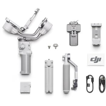 Dji стабилизатор DJI RS 4 Mini Combo, 2 кг, 13 ч, 3100 мАч, 175 мм, 182 мм, 890 г, Bluetooth 5.1 (CP.RN.00000443.03)