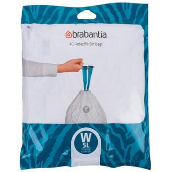 BRABANTIA atkritumu tvertņu maisiņi, 5 l, (W) (40 gab) (137846)