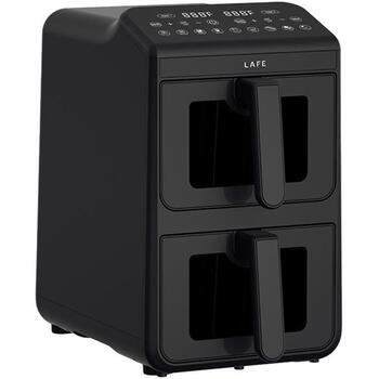 Lafe karstā gaisa friteris LAFFRY47476, 2460W, 2 grozi, 2 + 5l, elektroniskais panelis, melns (LAFFRY47476)