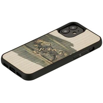 Man&Wood чехол M8573B, 5.4, совместим с Apple iPhone 12 mini, дерево, поликарбонат, с изображением (M8573B)