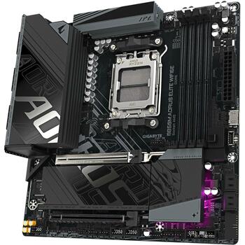 Gigabyte B850M A ELT WF6E 1.1 материнская плата, AMD AM5, 12+2+2 фазы VRM, до 8200MT/s DDR5, 2*M.2, WIFI 6E, 2.5GbE LAN (B850M A ELT WF6E 1.1)