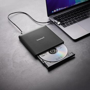 Intenso DVD RW 5401500 USB 3.2, 6x BD-R, 8x DVD+R, 24x CD-R, черный, загрузка спереди, Ashampoo (5401500)