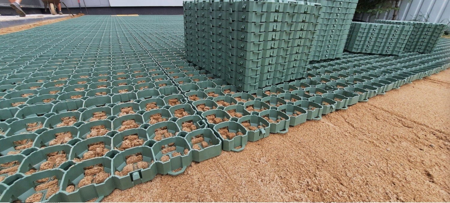 Решетка для газона SG6, 57,5x38x4 см, зеленая; 4280203T (4280203T)