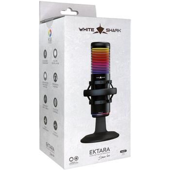 White Shark EKTARA Микрофон EKTARA, -38 дБ, 20-20000 Гц, 2м, USB A -> USB C, проводной, для стриминга (EKTARA)