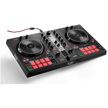 Hercules DJ контроллер DJControl Inpulse 300 MK2, DJ Essentials Kit, USB подключение, колонки, 2 канала (4781049)