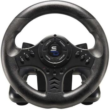 Subsonic игровой руль SV450, 180°, 23см, 13 кнопок, USB, 2 педали, лепестковые переключатели, PS4, PS3, Xbox One, Xbox Series X/S (SA5426-NG)