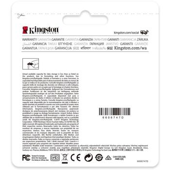 Kingston MicroSDXC karte SDCE/128GB, 128 GB, UHS-I, Class 10, līdz 95 MB/s, līdz 45 MB/s, ūdensizturīga, triecienizturīga (SDCE/128GB)