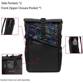 Asus ROG Рюкзак BP4701 90XB06S0-BBP020, Подходит для 17