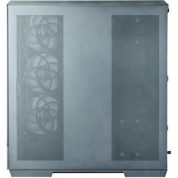 Zalman P50 DS, корпус ATX Mid Tower для ПК, 4x120mm ARGB вентилятора, черный, панорамное стекло, дисплей (P50 DS BLACK)