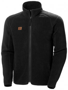 Helly Hansen Darba jaka Heritage Pile 72180_990-M, M, melna, 100% pārstrādāts poliesters, YKK rāvējslēdzējs (72180_990-M)
