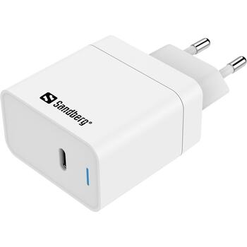 Sandberg Зарядное устройство 441-48, 1xUSB-C, 65W, Универсальное, Внутреннее, Белое (441-48)