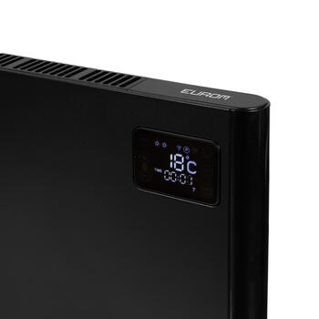 Eurom Alutherm 2000 WiFi конвекторный обогреватель для отопления помещений 2000W WiFi smart control настенный и напольный чёрный (360769)