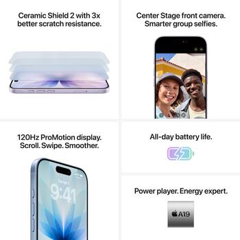 Apple Мобильный телефон iPhone 17 MG6P4HX/A, 6.3