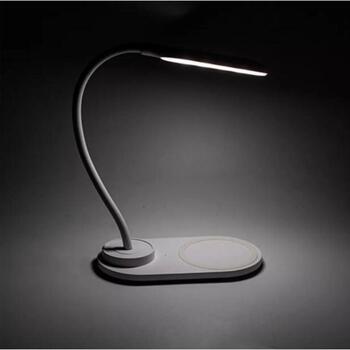 Denver Galda lampa LQI-55 117220000010, 1.5W, 5V, 5W QI lādētājs, 2700-6500K, CRI 85, pieskāriena vadība (117220000010)