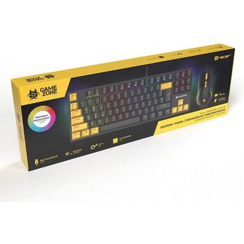 Tracer HORNET 87 клавиатура, TRAKLA47396, 1.5м, 87 клавиш, 7 кнопок, 7200 DPI, LED подсветка, USB (TRAKLA47396)