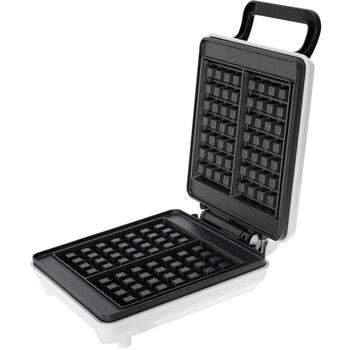 Adler Vafļu cepeškrāsns MS 3091, 1800 W, 2 vafļu, taisnstūra, balta, drošības slēdzis, neslīdošas kājas (MS 3091)