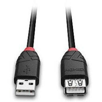 Lindy 42817 USB удлинитель 5м, USB Type A мужской/USB Type A женский, черный (42817)