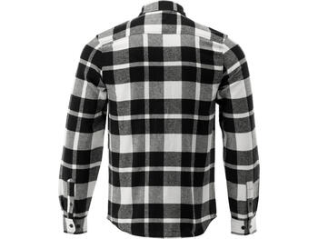 Yato Фланелевая рубашка YT-78817, XXXL, 190-196 см, 100% хлопок, 170 г/м², белый и черный, 2 нагрудных кармана (YT-78817)
