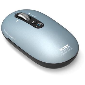 Port Connect PURE MAC pele, Bluetooth, 1000/1600/2400/3200 DPI, 5 pogas, optiskā, pelēka (910500)