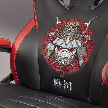Subsonic Игровое кресло Iron Maiden SA5573-IM1, 12.5кг, 110-120см, черный, красный, регулируемая высота, подголовник, подлокотники (SA5573-IM1)