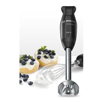 Bosch Погружной блендер MSM2650B, 600 Вт, 12 скоростей, измельчитель, мини-измельчитель, черный (MSM2650B)