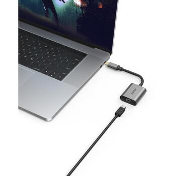 Hama 6in1 адаптер Connect2Go 00200306, 6 портов, USB-C, Mini-DisplayPort, HDMI, VGA, серый (00200306)