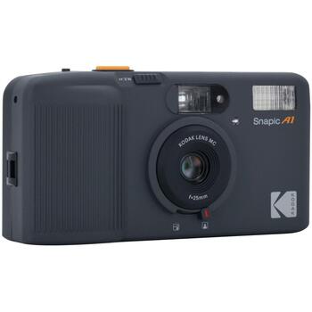 Kodak Snapic A1 35mm пленочная камера KOCAMRK0501, серый, 2xAAA, 117g, 118x62x35mm, встроенная вспышка, 1/100s, 25mm, 35mm, f/9.5 (KOCAMRK0501)