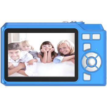 Denver Компактная камера DCA-4818 Blue 112170000020, 5MP, 2.8'' LCD, 1080P, 8x цифровое увеличение, USB-C, MicroSD до 64GB (112170000020)